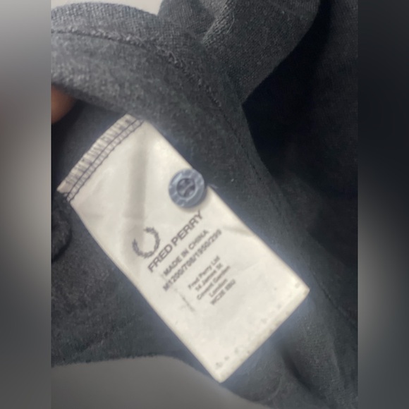 Fred Perry Charcoal Polo with Yellow Trim - Picture 4 of 4